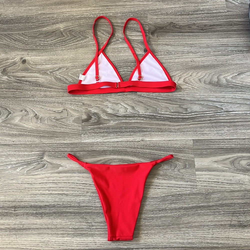 Amazon Red String Bikini - Picture 2 of 3
